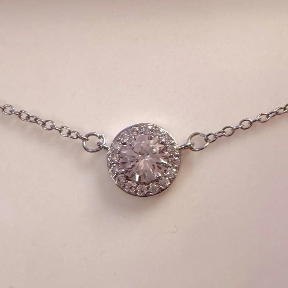 Crystal Halo Pendant Necklace
